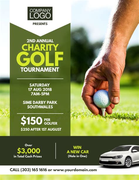charity golf tournament flyer template free|Iba pa.